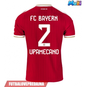 Lacne Muži Futbalové dres Bayern Munich Dayot Upamecano #2 2026-27 Krátky Rukáv - Domáci